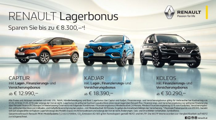 RENAULT Lagerbonus