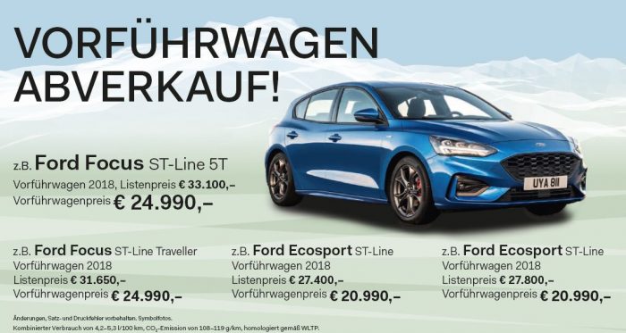 Vorfuhrwagen Abverkauf Kraftfahrzeuge Dosenberger