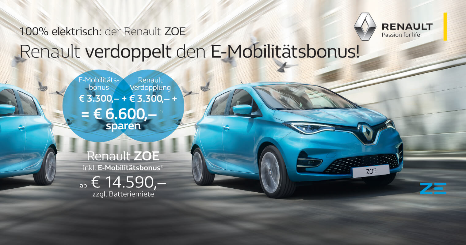 Renault Zoe Aktion Tirol Elektroauto Sparen 05 Kraftfahrzeuge Dosenberger